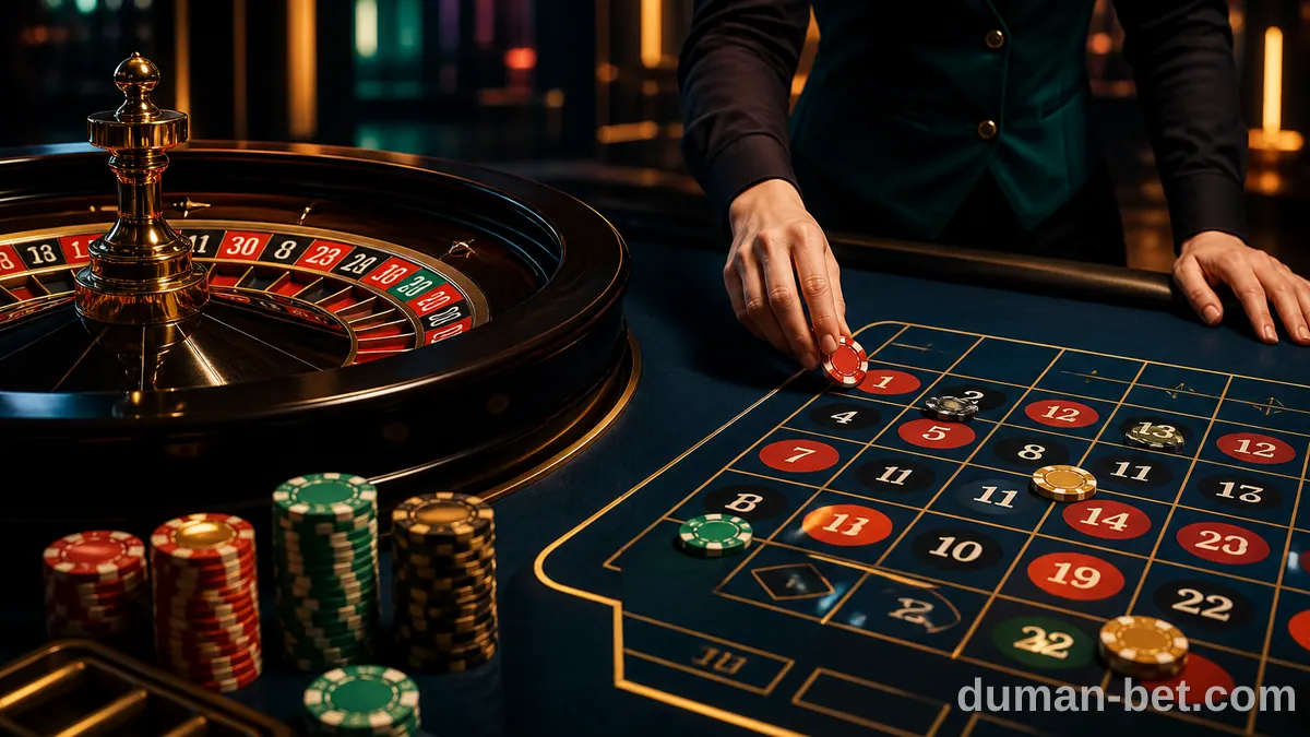 dumanbet canlı casino rulet masası ve krupiye yayını